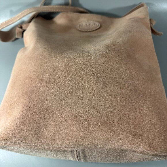 M.I.L.A. JACKIE Suede Crossbody Bag in Taupe - Picture 9 of 15